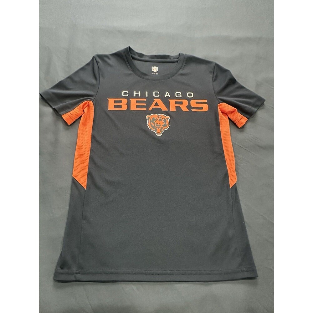Boys Chicago Bears Blue And Orange Jersey Type T- Shirt.  Size Small